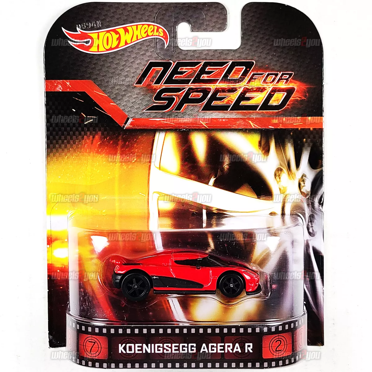 Hot Wheels KOENIGSEGG AGERA R red Need for Speed Retro Entertainment 1:64  BDT86