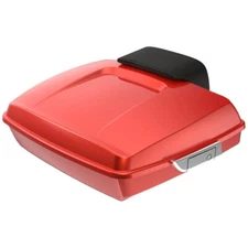 Candy Orange Razor Pack Trunk Chopped Backrest For Harley Tour Pak Touring 93-13