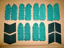 Original DDR Forstwirtschaft Schulterstücke 6 Paar plus 4 Paar Kragenspiegel