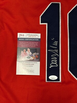 Daniel Schneemann Signed Autographed Cleveland Guardians Red