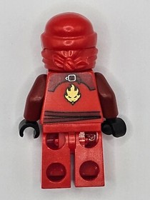 LEGO Ninjago Minifigure Kai ZX Minifig Figure Set 9441 9449 Red Ninja RARE HTF