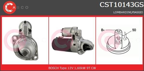 Démarreur Piaggio Porter camion benne 1.4D pièce de rechange moteur diesel