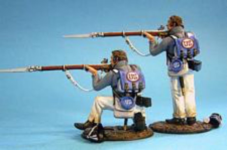 Figurines USCH-02 John Jenkins War of 1812 Scott's Brigade Firing Troops Set 2