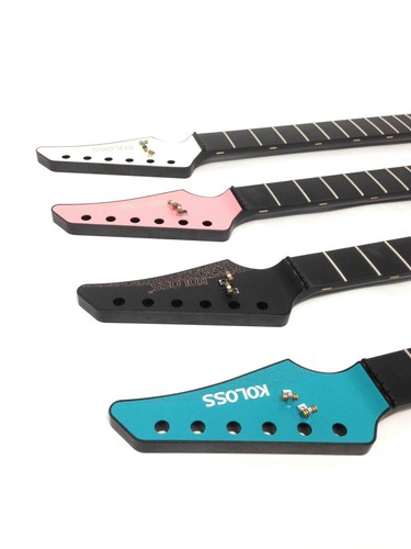 4/4 Koloss GT-4 Series Electric Guitar DIY Neck, 24 Frets w/Nut, String Tree - Picture 3 of 31