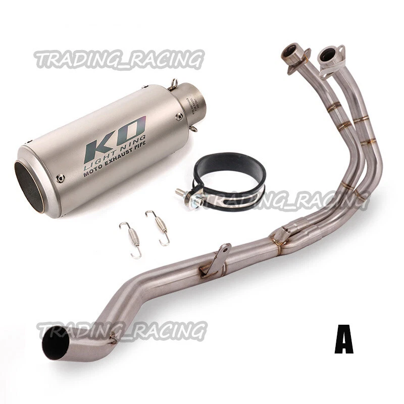 Sistema de escape completo tubo de cabezal + silenciador para Honda CBR500 CB500X CB500F 2013-19 Foto 4 de 4