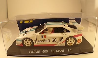 Fly A11 Slot Car Venturi 500 Le Mans 1993, 1/32, Brana Badrutt, Neuve