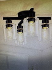 Semi Flush Mount Ceiling Light, 4-Lights Kitchen Lighting Fixtures Ceiling Mo...