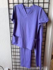 Cherokee Women's Achieve Lilac Straight Leg Scrub Set Size Small New