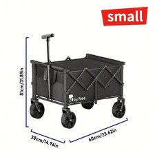 Large Capacity 330 Lbs Camping Shopping Cart Folding Portable