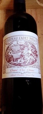 2011 Chateau Cadet-Piola Saint-Emilion Grand Cru Classé Bordeaux