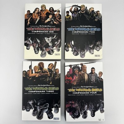 THE WALKING DEAD COMPENDIUM VOL 1 2 3 4 Image Comics Complete Set 4 Book Lot Lib