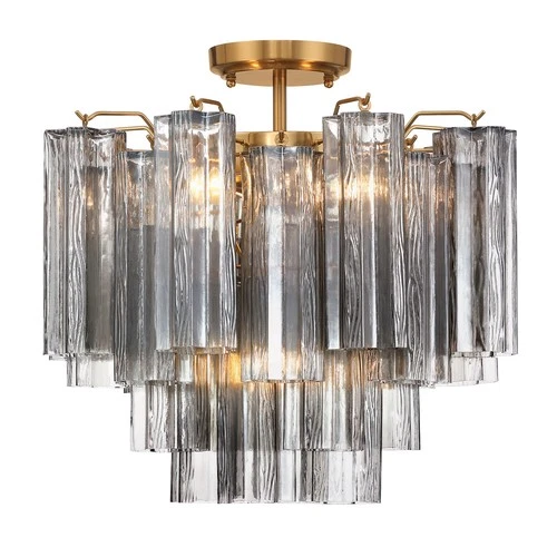 Crystorama Lighting Group ADD-300-SM_CEILING Addis 4 Light 18"W - Chrome - Picture 6 of 6
