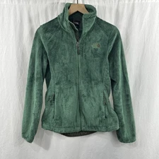 The North Face Osito 2 Green Fleece Full Zip Jacket Womens Size S Outdoor Soft