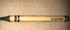 Copper Vintage Crayola Crayon Binney Smith Retired Discontinued 80's 90's