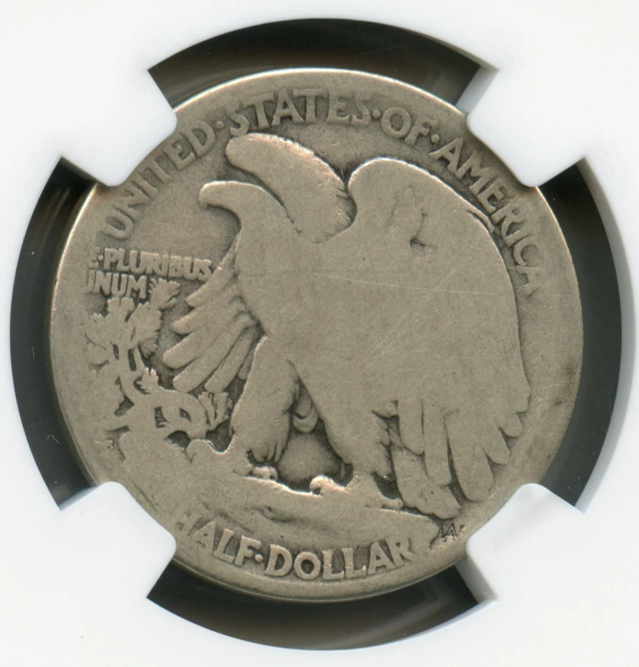 1921 S Walking Liberty Silver Half Dollar NGC AG 3 - Image 4 of 4