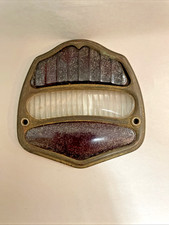 Buick 1928 Vintage Antique Stop Taillight Lamp Lens Wenamel Badge