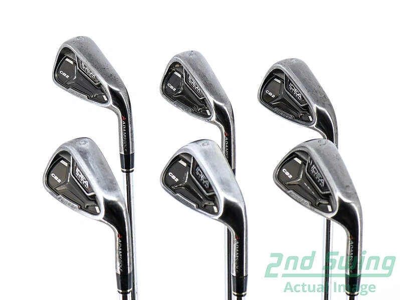 Adams Idea Pro Black CB2 Iron Set 6-PW AW Steel Stiff Right 37.75in - Image 3 of 4
