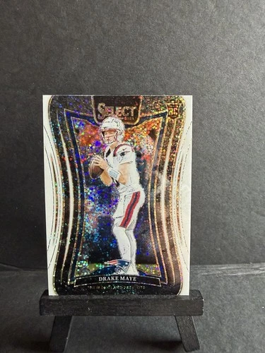 2024 Panini Select - Suite Level Drake Maye #379 White Sparkle Prizm (RC) (SSP)