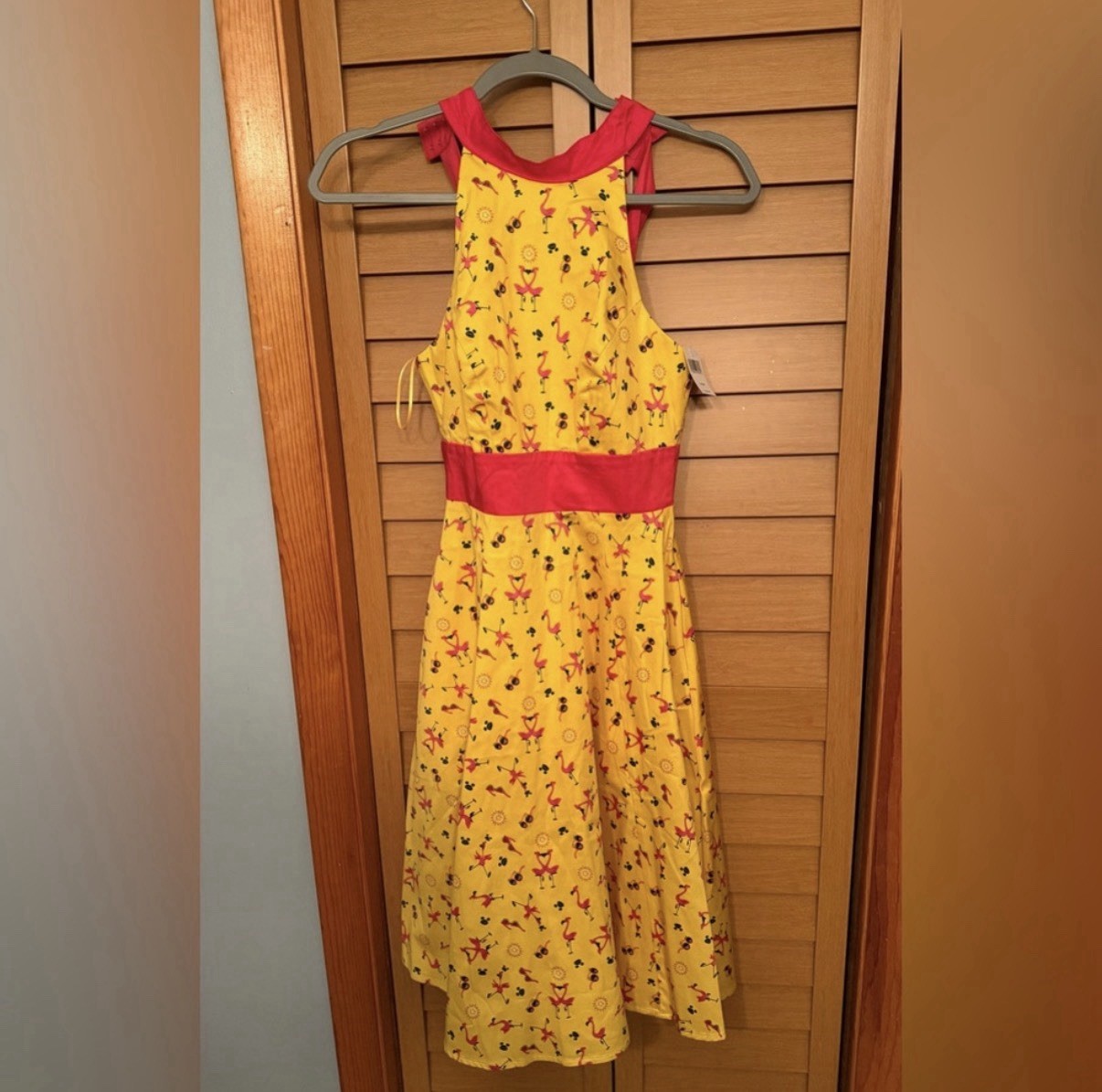 Disney Parks Exclusive Dress Shop Mouse Ears Flamingo Mickey Minnie Bow Dress