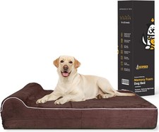 KOPEKS Orthopedic Memory Foam Dog Bed 7" Inch Thick Extra Large Dog Bed With ...
