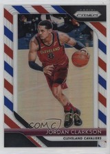 2018-19 Panini Prizm Red White & Blue Prizm Jordan Clarkson #190 01i1