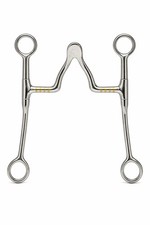 Western SS 5" Cathedral High Port Mouth Horse Copper Inlay Training Bit 35677B