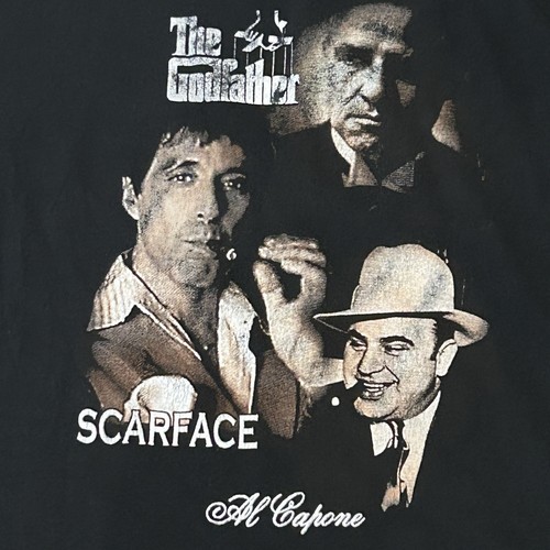 VTG 3XL AL CAPONE SCARFACE THE GODFATHER T-SHIRT Original GANGSTAS - Picture 3 of 10