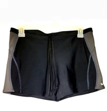 Nike Men's Black & Gray Performance Poly Swim Shorts. Size 36