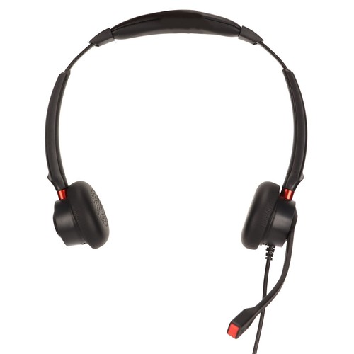 Office Headset Dual Ear Enc Active Noise Reduction Volume Adjustable Mute Co IDM