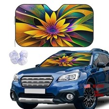 Windshield Sun Shade for Car Car Window Shades Car Sun Small Desert Rose Flower