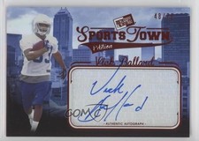 2012 Press Pass Sports Town Edition Auto Red 48/75 Vick Ballard #STVB Auto fm0