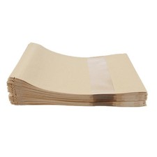 50 toreb papierowych samozamykających się zamykanych toreb do przechowywania żywności