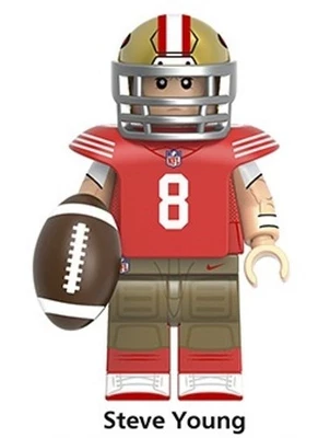 Steve Young San Francisco 49ers Football Building Block Mini Figure