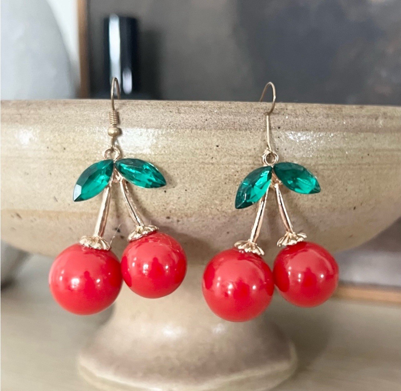 Cherry Dangle Earrings - image 2