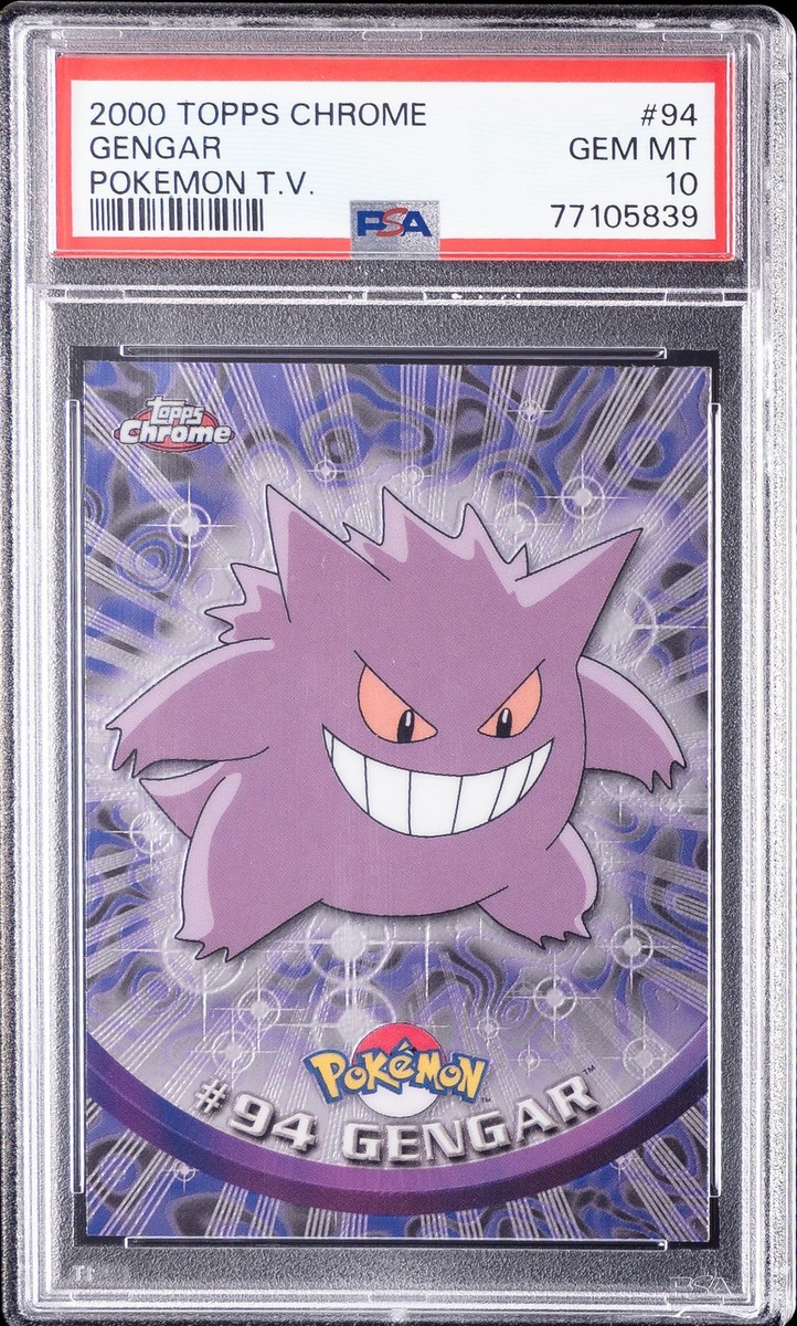 2000 TOPPS CHROME POKEMON T.V. #94 GENGAR PSA 10 | eBay