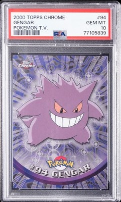 2000 TOPPS CHROME POKEMON T.V. #94 GENGAR PSA 10 | eBay