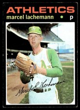 1971 Topps Baseball Card Marcel Lachemann RC Oakland Athletics #84 EX-MT