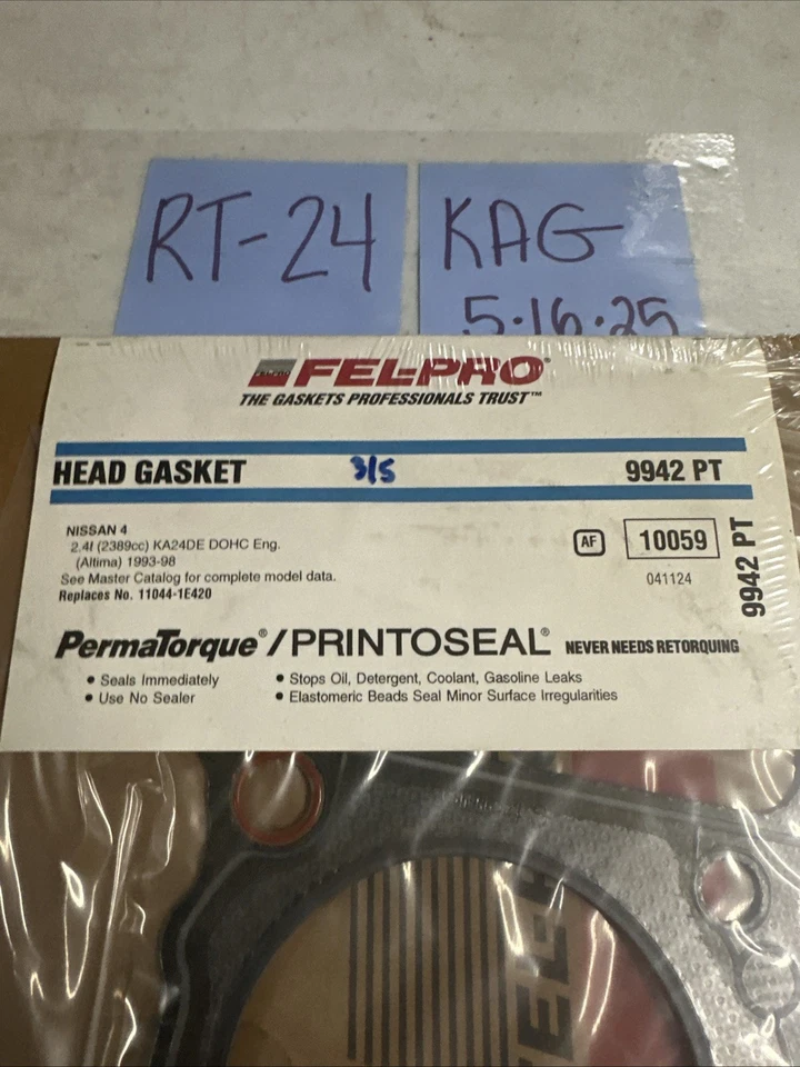 Junta de culata del motor compatible con Nissan Altima FELPRO 1993-2001 Foto 2 de 3
