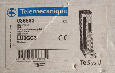 TELEMECANIQUE LU9GC3 - 036683 TeSys U - MODBUS COMMUNICATION MODULE - NEW BOX