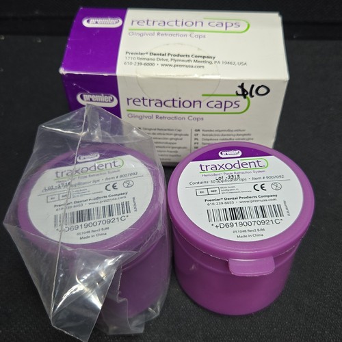 Premier Traxodent Paste Retraction System Applicator Tips Retraction Caps A27