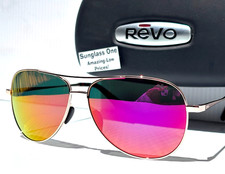 NEW REVO RELAY PETITE 2 Shiny Gold POLARIZED Spectra Mirror Sunglass 2014 04 SP