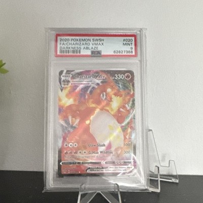 Pokémon TCG Charizard VMAX 020/189 Darkness Ablaze Holo Ultra Rare PSA 9