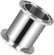 Tri Clamp Tube 1.5 Inch Tube OD Sanitary Spool Tube Length 2 Inch Clamp End O...