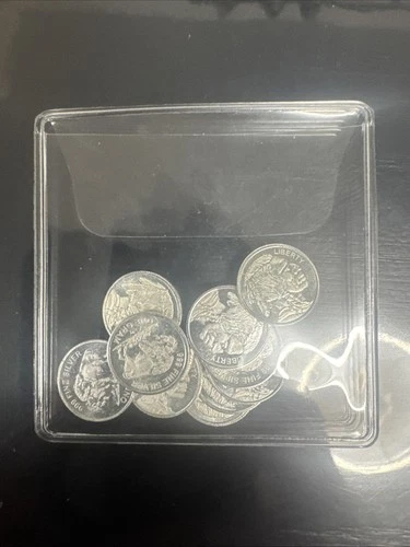 10 - 1 Gram Silver Buffalo Rounds