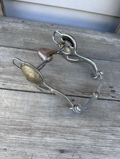 Horse Tack - 5” Miller’s Bit & Spur Silver & Gold Western  Salinas Curb Show Bit