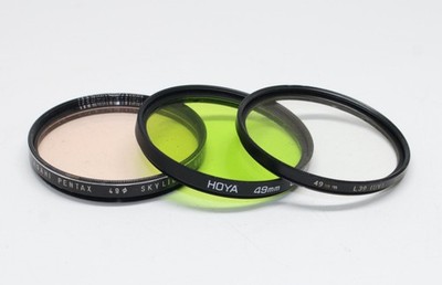 Vintage 49mm Kamera Foto Objektiv Filter: UV, G (XO) und Skylight Ghostless