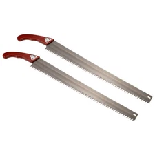 24" Hand Pruning Saw with Straight Blade Wood Handle for Camping Garden, 2 Pcs