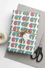4 Sheets 6 7 Wrapping Paper 67 Christmas Holidays Wrapping Paper for Gifts