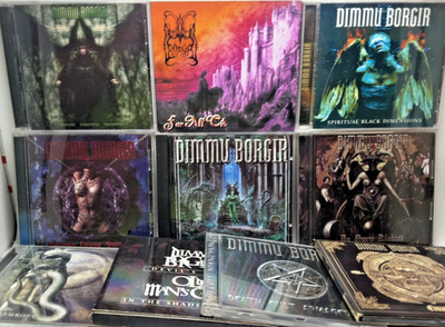 ALL Dimmu Borgir CD LOT : Spiritual Black Dimensions, Eonian, Death Cult, Cid..