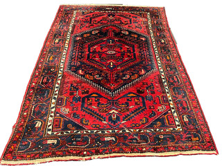 Handgeknüpfter Orientteppich carpet rug Rot Wohnzimmer 205x135 Sammlerstück